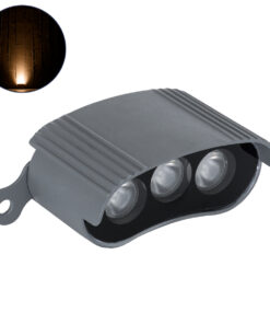 GloboStar® GloboStar® TREELIGHT-ZINA 90230 Κυρτή Μπάρα Φωτισμού Wall Washer με Αντιθαμβωτική Γρίλια Ειδική για Φυτά - Δέντρα LED 3W 255lm 30° DC 24V Αδιάβροχο IP65 Μ9 x Π6.5 x Υ4cm Αρχιτεκτονικό Πορτοκαλί 2200K - Γκρι Ανθρακί - 3 Years Warranty