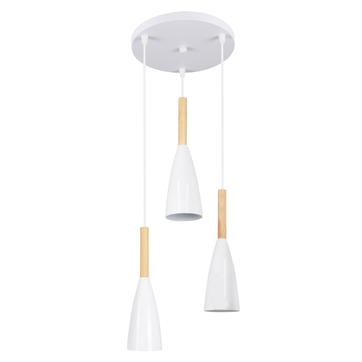 GLOBOSTAR® DILLON 00627 Μοντέρνο Κρεμαστό Φωτιστικό Οροφής με Ντουί 3 x E27 AC 220-240V IP20 - Λευκό & Μπεζ - Μ26 x Π26 x Υ130cm 3 GloboStar® GLOBOSTAR® DILLON 00627 Μοντέρνο Κρεμαστό Φωτιστικό Οροφής με Ντουί 3 x E27 AC 220-240V IP20 - Λευκό & Μπεζ - Μ26 x Π26 x Υ130cm