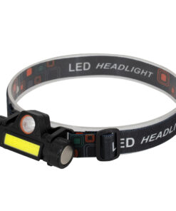 GloboStar® GLOBOSTAR® HEADLAMP 79064 Φακός Κεφαλής LED 25W 2500lm 15~120° DC 5V με USB-C με Επαναφορτιζόμενη Μπαταρία Li-ion 3.7V 1x18650 3400mAh Αδιάβροχο IP54 Ψυχρό Λευκό 6000K - CREE XML2-T6 & COB Chip - Μ8.2 x Π2.5 x Υ4cm - 1 Χρόνο Εγγύηση