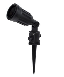 GloboStar® GloboStar® GRASEDO 61613 Καρφωτή Βάση Κήπου με Ντουί E27 για Λάμπα Σποτ PAR38 - Αδιάβροχη IP67 - Υψηλής Αντοχής ABS - VDE Certified - Φ7.6 x Υ43.5cm - Μαύρο - 5 Years Warranty