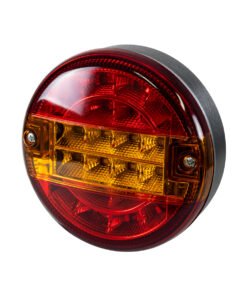 GloboStar® GloboStar® 79926 Φανάρι Universal για Τρέιλερ LED 10W - DC 12V - Κόκκινο - Πορτοκαλί - Αδιάβροχο IP66 - Φ13.5 x Υ5.5cm - 2 Χρόνια Εγγύηση