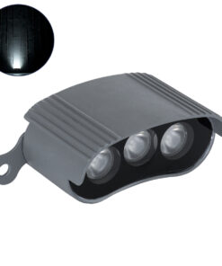 GloboStar® GloboStar® TREELIGHT-ZINA 90688 Κυρτή Μπάρα Φωτισμού Wall Washer με Αντιθαμβωτική Γρίλια Ειδική για Φυτά - Δέντρα LED 3W 285lm 30° DC 24V Αδιάβροχο IP65 Μ9 x Π6.5 x Υ4cm Φυσικό Λευκό 4500K - Γκρι Ανθρακί - 3 Years Warranty