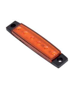 GloboStar® GloboStar® 79904 Πλευρικά Φώτα Όγκου Φορτηγών LED 6xSMD2835 DC 10-30V 1.5W 100lm IP66 Πορτοκαλί - Μ9.5 x W2 x H1.1cm