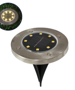 GloboStar® GloboStar® 71503 Αυτόνομο Ηλιακό Φωτιστικό Κήπου LED SMD 3W 170lm με Ενσωματωμένη Μπαταρία 600mAh - Φωτοβολταϊκό Πάνελ με Αισθητήρα Ημέρας-Νύχτας Αδιάβροχο IP65 Θερμό Λευκό 3000K