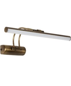 GloboStar® GloboStar® REFINE 203-0186 Φωτιστικό Τοίχου - Απλίκα LED 7W 640lm 120° AC 220-240V IP44 Θερμό Λευκό Μπρονζέ - Μ35 x Π21 x Υ12cm - 2 Xρόνια Εγγύηση