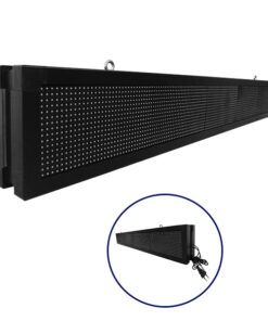 GloboStar® GLOBOSTAR®DISPLAY 90313 Κυλιόμενη Ψηφιακή Επιγραφή P10 Διπλής Όψης LED AC 220-240V Αδιάβροχο IP65 Μπλε - WiFi Control μέσω FK APP - Αισθητήρας Θερμοκρασίας & Υγρασίας - Μ168 x Π12 x Υ24cm - 2 Χρόνια Εγγύηση