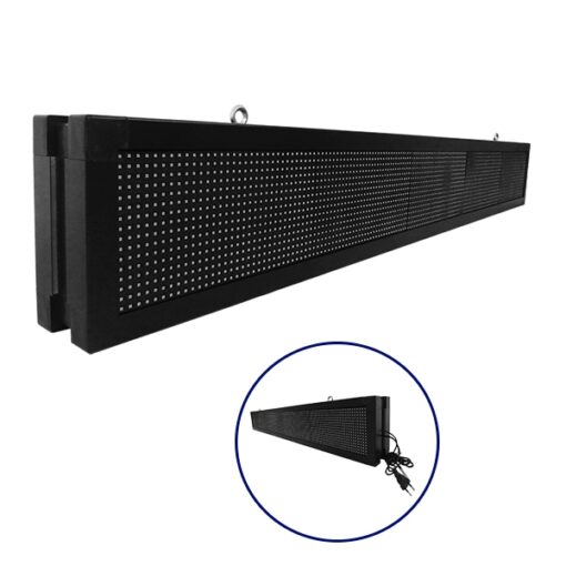 GloboStar® GLOBOSTAR®DISPLAY 90313 Κυλιόμενη Ψηφιακή Επιγραφή P10 Διπλής Όψης LED AC 220-240V Αδιάβροχο IP65 Μπλε - WiFi Control μέσω FK APP - Αισθητήρας Θερμοκρασίας & Υγρασίας - Μ168 x Π12 x Υ24cm - 2 Χρόνια Εγγύηση
