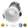GloboStar® GloboStar® MICRO-B 60243 Χωνευτό LED Spot Downlight TrimLess Φ6cm 7W 875lm 38° AC 220-240V IP20 Φ6 x Υ7.8cm - Στρόγγυλο - Λευκό - Θερμό Λευκό 2700K - Bridgelux COB - 5 Years Warranty