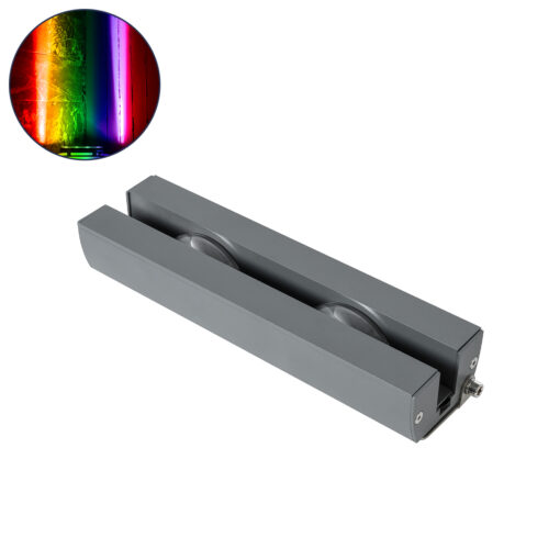 GloboStar® GLOBOSTAR® WINDOW-ARTE 90721 Αρχιτεκτονικό Φωτιστικό Ανάδειξης Παραθύρων Window Light LED 18W 1530lm 8x180° DC 24V Αδιάβροχο IP67 RGBW DMX512 Dimmable - Γκρι Ανθρακί - Μ25 x Π7 x Υ4.5cm - 3 Χρόνια Εγγύηση