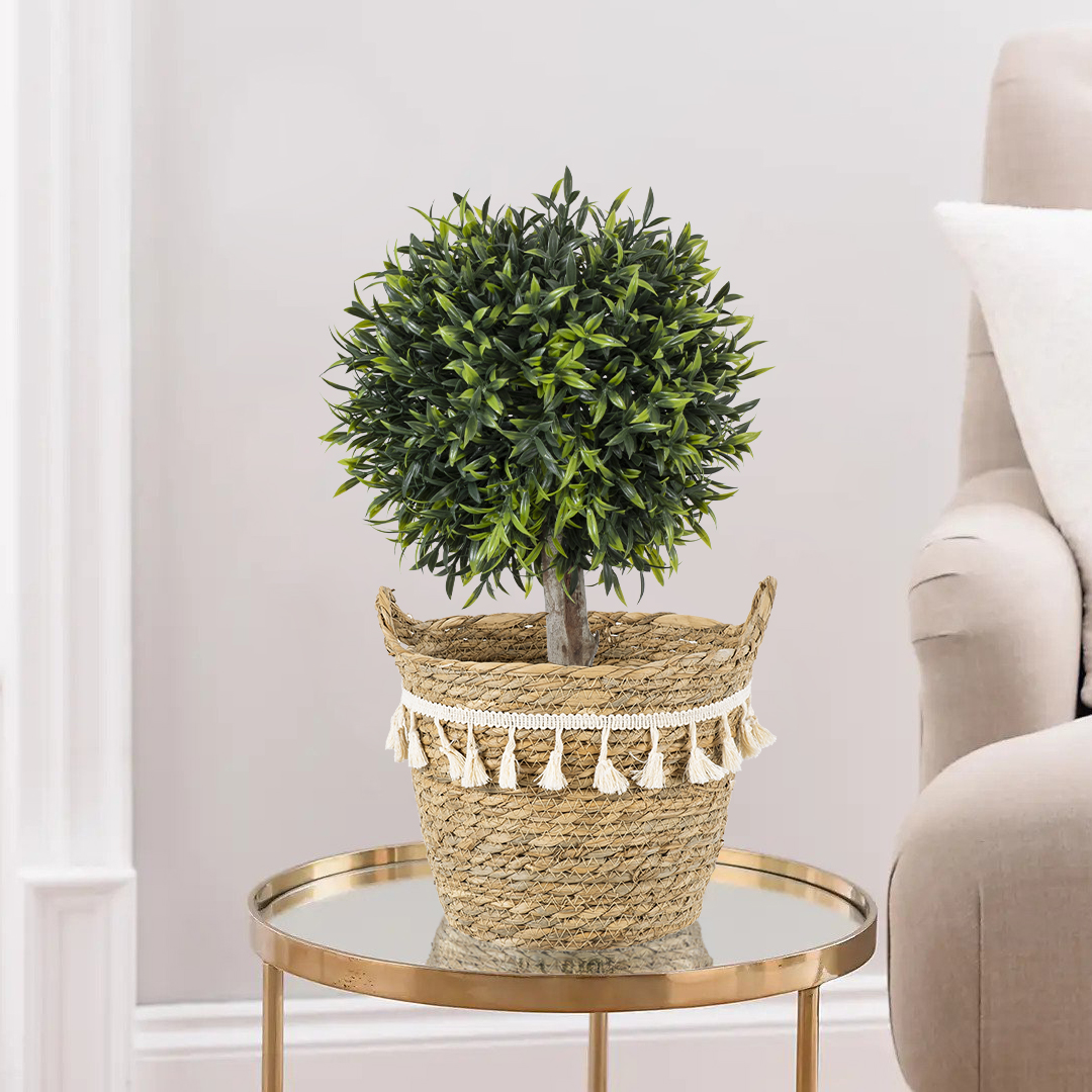 GloboStar® Artificial Garden SANTORINI 20284 Διακοσμητικό Πλεκτό Καλάθι - Κασπώ Γλάστρα - Flower Pot Μπεζ με Μακραμέ Φ20cm x Υ20cm 10 GloboStar® Artificial Garden SANTORINI 20284 Διακοσμητικό Πλεκτό Καλάθι - Κασπώ Γλάστρα - Flower Pot Μπεζ με Μακραμέ Φ20cm x Υ20cm - Image 8