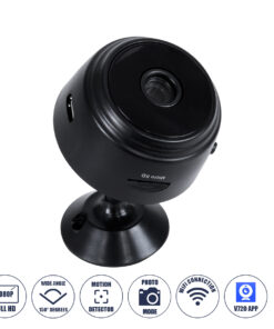 GloboStar® GloboStar® 86004 WIFI 2.4G IP CAMERA 1.0MP 1080P - Έξυπνη Κρυφή IP Κάμερα WiFi 1080P 150° Παρακολούθησης με Νυχτερινή Λήψη & Αισθητήρα Κίνησης - Μαύρο