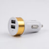 Globostar® S-90990 Χρυσός Φορτιστής Αυτοκινήτου DC 12-24V με 2 Εξόδους USB DC 5V 1.0Α & 2.1A 1 GloboStar® Globostar® S-90990 Χρυσός Φορτιστής Αυτοκινήτου DC 12-24V με 2 Εξόδους USB DC 5V 1.0Α & 2.1A