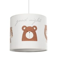 GloboStar® GLOBOSTAR® BEAR 204-0021 Παιδικό Κρεμαστό Φωτιστικό Οροφής με Ντουί 1 x E27 AC 220-240V IP20 - Πολύχρωμο - Μ24 x Π24 x Υ23cm