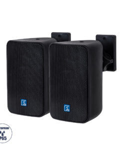 GloboStar® GLOBOSTAR® FDB ES104BT 98000 Επιτοίχιο Παθητικό Ηχείο Εγκαταστάσεων με Μετασχηματιστή 100V & 16Ω - 80W RMS (160W Peak) - 1 x 4" Inches LF & 1 x 0.8" Inches HF - Αδιάβροχο IP46 - Μαύρο - Μ14 x Π17 x Υ23cm - Σετ 2 Τεμαχίων - 2 Χρόνια Εγγύηση