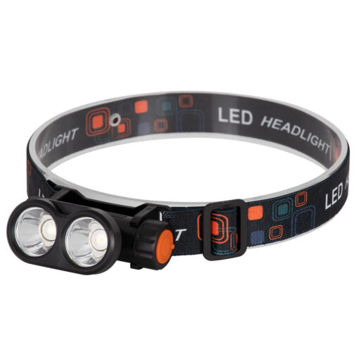 GloboStar® GloboStar® 79065 Φακός Κεφαλής Επαναφορτιζόμενος LED CREE XML2-T6 Chip 25 Watt 2500lm με 1 x 18650 Μπαταρία 3400mAh Θερμό Λευκό 3000K & Ψυχρό Λευκό 6000K
