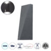 GloboStar® GloboStar® TRIANDE 60558 Φωτιστικό Τοίχου - Απλίκα Αρχιτεκτονικού Φωτισμού Εσωτερικού/Εξωτερικού Χώρου Up & Down LED 10W 1250lm 5° & 60° AC 220-240V Αδιάβροχο IP65 Μ8.5 x Π8.5 x Υ20cm - Ψυχρό Λευκό 6000K - Γκρι Ανθρακί - Bridgelux Chip - 3 Χρόνια Εγγύηση