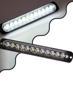 GloboStar® GloboStar® 85270 PRO Series Μπάρα Σήμανσης Οχήματος Ασθενοφόρου για Αυτοκίνητα & Φορτηγά 10 Προγραμμάτων Φωτισμού STROBE LED SMD 3030 15W DC 10-30V Αδιάβροχη IP65 Ψυχρό Λευκό 6000K