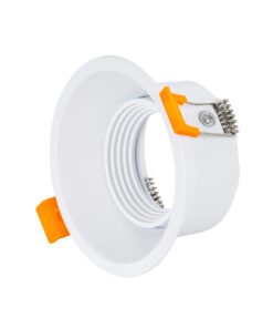 GloboStar® GloboStar® ALPHA 77830 Χωνευτό Κινούμενο Στρόγγυλο Σποτ Οροφής για Λάμπα MR16/GU10 - IP20 - Χυτό Αλουμίνιο - Φ9.4 x Υ4.2cm - Λευκό - 5 Χρόνια Εγγύηση