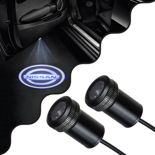 GloboStar® GLOBOSTAR® GHOSTLOGO 81616 Projector Προβολής Μάρκας Αυτοκινήτου "NISSAN" LED 2.5W/5W 100lm/200lm 45° DC 12V Αδιάβροχο IP65 Ψυχρό Λευκό 6000K - CREE XHP35 Chip - Μ2.2 x Π3.4 x Υ2.2cm / Q1.9cm - Πακέτο 2 Τεμαχίων - 1 Χρόνο Εγγύηση