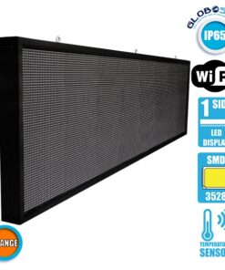 Alternative view of GLOBOSTAR®DISPLAY 90294 Κυλιόμενη Ψηφιακή Επιγραφή P10 Μονής Όψης LED AC 220-240V Αδιάβροχο IP65 Πορτοκαλί - WiFi Control μέσω FK APP - Αισθητήρας Θερμοκρασίας & Υγρασίας - Μ264 x Π9 x Υ72cm - 2 Χρόνια Εγγύηση