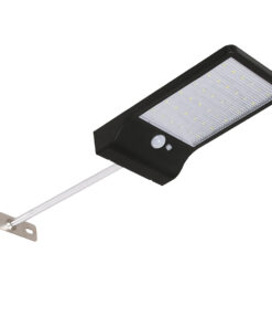 GloboStar® GLOBOSTAR® RASOL 71469 Προβολέας με Ανιχνευτή PIR / Αισθητήρα Κίνησης LED 4W 250lm 120° DC 5V με Φωτοβολταϊκό Panel 5V 0.3W & Επαναφορτιζόμενη Μπαταρία Li-ion 3.2V 2200mAh Αδιάβροχο IP65 Ψυχρό Λευκό 6000K - Sanan SMD Chip - Μαύρο - Μ18.5 x Π11 x Υ3cm - 2 Χρόνια Εγγύηση