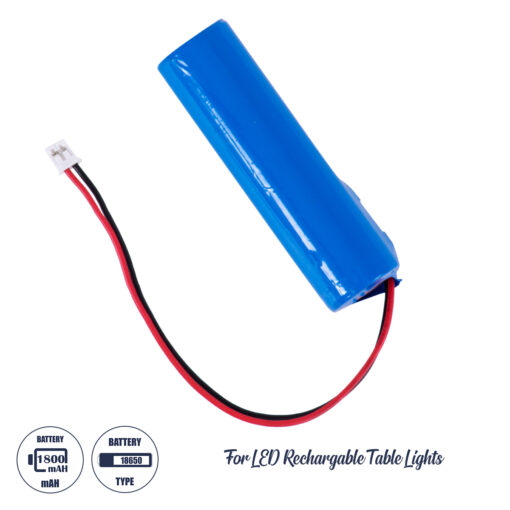 GloboStar® GLOBOSTAR® BATTERY 76500 Ανταλλακτική Επαναφορτιζόμενη Μπαταρία Li-ion 3.7V 18650 1800mAh με Overcharge / Discharge Προστασία - Μ6.5 x Π1.7 x Υ1.7cm - 1 Χρόνος Εγγύηση
