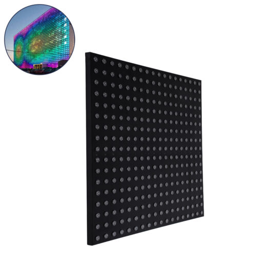 GloboStar® GloboStar® 90118 Digital Pixel Addressable Facade Panel - Ψηφιακό Πάνελ Πρόσοψης Κτιρίων LED SMD 3535 225W/m2 300LED/m2 300PIXEL/m2 SPI/TTL Protocol IC UCS512B 13500lm/m2 120° DC 12V IP67 RGB - Μαύρο Σώμα - Μ100 x Π100 x Υ3cm
