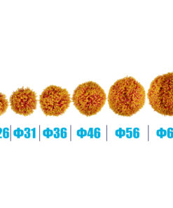 GloboStar® 78513 Artificial - Συνθετικό Τεχνητό Διακοσμητικό Φυτό Θάμνος Πυξάρι Πορτοκαλί - Κίτρινο Φ26cm 8 ac9758 78513 5