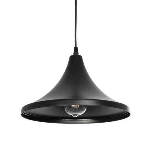 GloboStar® GLOBOSTAR® BELFRY 203-0078 Μοντέρνο Κρεμαστό Φωτιστικό Οροφής με Ντουί 1 x E27 AC 220-240V IP20 - Μαύρο - Μ29.5 x Π29.5 x Υ21cm