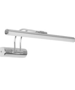 GloboStar® GloboStar® REFINE 203-0187 Φωτιστικό Τοίχου - Απλίκα LED 7W 640lm 120° AC 220-240V IP44 Θερμό Λευκό Χρώμιο - Μ35 x Π21 x Υ12cm - 2 Xρόνια Εγγύηση