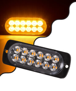 GloboStar® GloboStar® 85264 PRO Series Μπάρα Σήμανσης Οχήματος Οδικής Βοήθείας για Αυτοκίνητα & Φορτηγά Φωτισμού STROBE LED SMD 3030 12W DC 12-24V Αδιάβροχη IP65 Πορτοκαλί