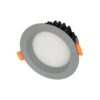 GloboStar® GLOBOSTAR® WATERA 60986 Χωνευτό Downlight Σποτ Panel LED 12W 1500lm 120° AC 220-240V Αδιάβροχο IP54 Ρυθμιζόμενο Λευκό CCT με Διακόπτη στο Σώμα 2700K/4500K/6000K Dimmable - Lumileds SMD Chip & TÜV SÜD Driver - Γκρι Ανθρακί Ματ - Μ10.8 x Π10.8 x Υ3.2cm / Q9cm - 3 Χρόνια Εγγύηση