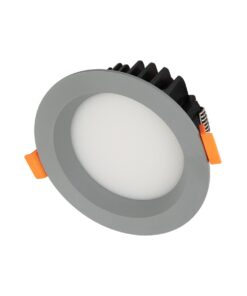 GloboStar® GLOBOSTAR® WATERA 60986 Χωνευτό Downlight Σποτ Panel LED 12W 1500lm 120° AC 220-240V Αδιάβροχο IP54 Ρυθμιζόμενο Λευκό CCT με Διακόπτη στο Σώμα 2700K/4500K/6000K Dimmable - Lumileds SMD Chip & TÜV SÜD Driver - Γκρι Ανθρακί Ματ - Μ10.8 x Π10.8 x Υ3.2cm / Q9cm - 3 Χρόνια Εγγύηση