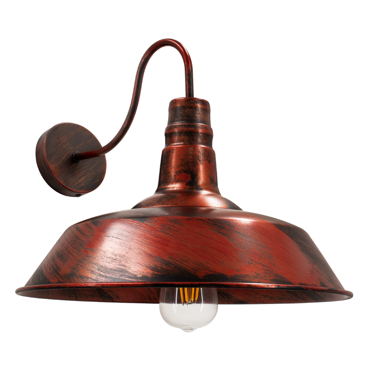 GLOBOSTAR® RAY 01052 Vintage Φωτιστικό Τοίχου - Απλίκα με Ντουί 1 x E27 AC 220-240V IP20 - Χάλκινο Εφέ Σκουριάς - Μ36 x Π42 x Υ32cm 2 GloboStar® GLOBOSTAR® RAY 01052 Vintage Φωτιστικό Τοίχου - Απλίκα με Ντουί 1 x E27 AC 220-240V IP20 - Χάλκινο Εφέ Σκουριάς - Μ36 x Π42 x Υ32cm