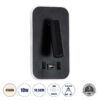 GLOBOSTAR® LADY-O 61363 Μοντέρνο Φωτιστικό Τοίχου - Απλίκα Ξενοδοχείου Reading Light με Φορτιστή USB 3A LED 10W 1000lm 36° & 360° AC 220-240V IP20 Φυσικό Λευκό 4500K - Bridgelux COB Chip & TÜV SÜD Driver - Μαύρο Ματ - Μ10.5 x Π10 x Υ18.5cm - 3 Χρόνια Εγγύηση 1 GloboStar® GLOBOSTAR® LADY-O 61363 Μοντέρνο Φωτιστικό Τοίχου - Απλίκα Ξενοδοχείου Reading Light με Φορτιστή USB 3A LED 10W 1000lm 36° & 360° AC 220-240V IP20 Φυσικό Λευκό 4500K - Bridgelux COB Chip & TÜV SÜD Driver - Μαύρο Ματ - Μ10.5 x Π10 x Υ18.5cm - 3 Χρόνια Εγγύηση