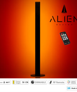 Alternative view of GloboStar® ALIEN-DIVA-BLACK-50-4 ALIEN Design DIVA Μοντέρνο Minimal Nordic Μεταλλικό Φωτιστικό Επιτραπέζιο - Πορτατίφ - Λαμπατέρ Μαύρο LED 8W 800lm με Ασύρματο Χειριστήριο RF & Dimmer IP20 Κόκκινο Μ3 x Π1.6 x Υ50cm