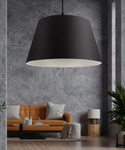 Alternative view of GLOBOSTAR® TRIANGLE 204-0088 Μοντέρνο Κρεμαστό Φωτιστικό Οροφής με Ντουί 1 x E27 AC 220-240V IP20 - Μαύρο - Μ37 x Π37 x Υ25cm