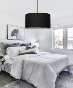 Alternative view of GLOBOSTAR® LOFTY 204-0092 Μοντέρνο Κρεμαστό Φωτιστικό Οροφής με Ντουί 1 x E27 AC 220-240V IP20 - Μαύρο - Μ38 x Π38 x Υ26cm