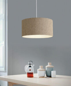 Alternative view of GLOBOSTAR® LOFTY 204-0090 Μοντέρνο Κρεμαστό Φωτιστικό Οροφής με Ντουί 1 x E27 AC 220-240V IP20 - Μπεζ - Μ38 x Π38 x Υ26cm