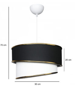 GloboStar® GLOBOSTAR® CYCLOP 204-0103 Μοντέρνο Κρεμαστό Φωτιστικό Οροφής με Ντουί 1 x E27 AC 220-240V IP20 - Μπεζ & Λευκό - Μ30 x Π30 x Υ24cm