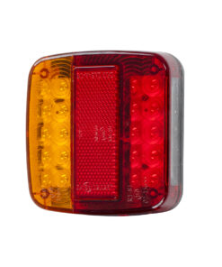 Alternative view of GloboStar® 79930 Ζευγάρι Universal Φανάρια για Τρέιλερ LED - DC 12V - Κόκκινο - Πορτοκαλί - Λευκό - Αδιάβροχα IP66 - Μ10.3 x Π10.3 x Υ3cm - 1 Χρόνο Εγγύηση