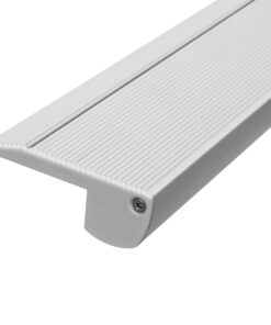 GloboStar® STAIR-PROFILE 70823-1M Προφίλ Αλουμινίου - Βάση & Ψύκτρα Ταινίας LED με Λευκό Γαλακτερό Κάλυμμα - Χρήση σε Σκαλοπάτια - Πατητό Κάλυμμα - Ασημί - 1 Μέτρο - Μ100 x Π6 x Υ2.1cm 11 b28197 70823 5