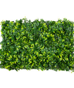 GloboStar® GloboStar® 78406 Artificial - Συνθετικό Τεχνητό Διακοσμητικό Πάνελ Φυλλωσιάς - Κάθετος Κήπος Τριφύλλι - Νάνος Δάφνη - Περεσκία Πράσινο Μ60 x Υ40 x Π8cm