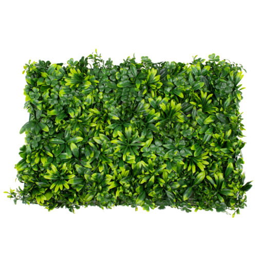 GloboStar® GloboStar® 78406 Artificial - Συνθετικό Τεχνητό Διακοσμητικό Πάνελ Φυλλωσιάς - Κάθετος Κήπος Τριφύλλι - Νάνος Δάφνη - Περεσκία Πράσινο Μ60 x Υ40 x Π8cm