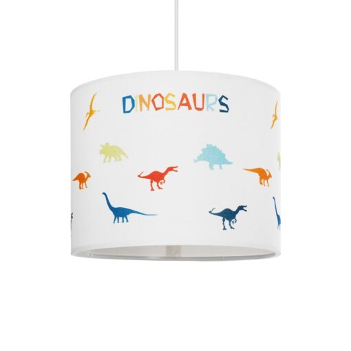 GloboStar® GLOBOSTAR® DINO 204-0014 Παιδικό Κρεμαστό Φωτιστικό Οροφής με Ντουί 1 x E27 AC 220-240V IP20 - Πολύχρωμο - Μ28 x Π28 x Υ24cm