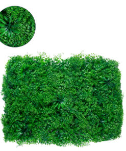 GloboStar® GLOBOSTAR® ALGELICA 78435 Τεχνητό Πάνελ Φυλλωσιάς / Κάθετος Κήπος Φύλλα Αγγελικής - Πράσινο - Μ60 x Π8 x Υ50cm