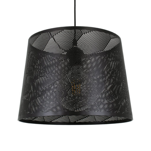 GloboStar® GLOBOSTAR® SPARKLE 00733 Μοντέρνο Κρεμαστό Φωτιστικό Οροφής με Ντουί 1 x E27 AC 220-240V IP20 - Μαύρο - Μ35 x Π35 x Υ26cm