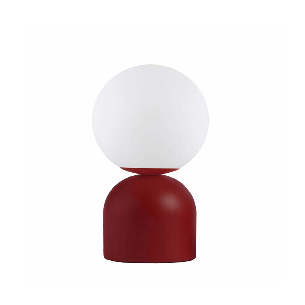 GloboStar® MAGIC 204-0135 Μοντέρνο Eπιτραπέζιο Φωτιστικό Μονόφωτο 1 x E27 IP20 Κόκκινο Μέταλλο με Λευκό Γυαλί - Μ13 x Π13 x Υ28cm 2 GloboStar® GloboStar® MAGIC 204-0135 Μοντέρνο Eπιτραπέζιο Φωτιστικό Μονόφωτο 1 x E27 IP20 Κόκκινο Μέταλλο με Λευκό Γυαλί - Μ13 x Π13 x Υ28cm