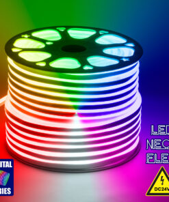 GloboStar® GLOBOSTAR® NEOVALE 70569 Ψηφιακή Pixel Addressable Ταινία Neon Flex LED 18W/m 900lm/m 120° DC 24V Αδιάβροχο IP65 60 x SMD5050 Chip/m 10 x Pixel/m Πολύχρωμο RGB Dimmable SPI/TTL Protocol IC WS2811 - Μ100 x Π0.8 x Υ1.6cm - 3 Χρόνια Εγγύηση