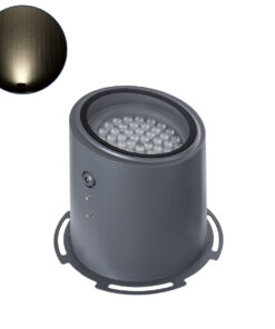 GloboStar® GloboStar® FLOOD-MILO 90741 Κινούμενος Προβολέας - Σποτ Φωτισμού Wall Washer για Φωτισμό Κτιρίων LED 48W 4560lm 10° AC 220-240V Αδιάβροχο IP67 Φ26 x Υ30cm Φυσικό Λευκό 4500K - Γκρι Ανθρακί - 3 Χρόνια Εγγύηση